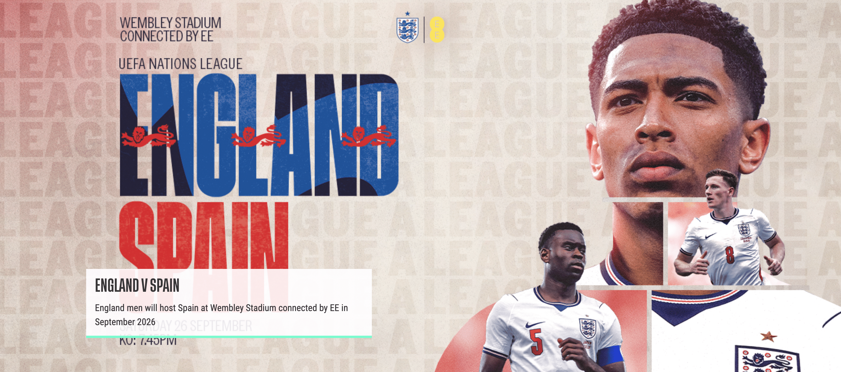 England V Spain