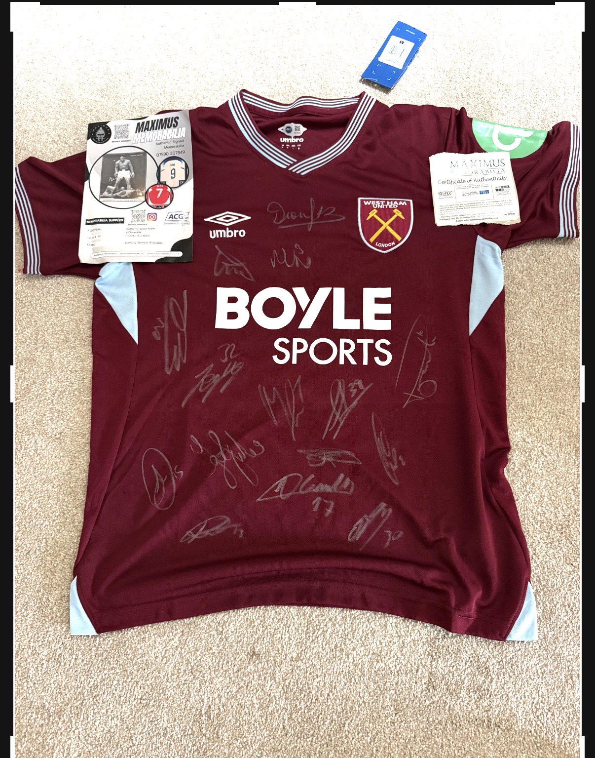 West Ham Signed Shirt
